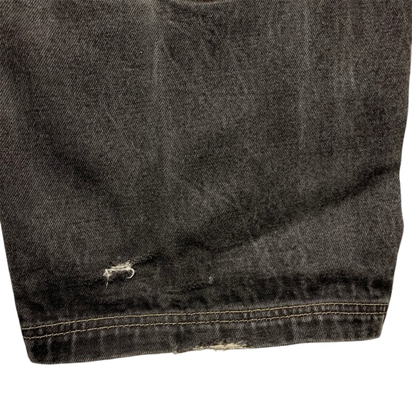 Negro League Baggy Fit Baseball Jeans 44 x 34 Embroidered Patches Black Grey * - Picture 14 of 14